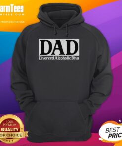 Stylish 'Nice DAD Divorced Alcoholic Diva' hoodie displayed on a mannequin, perfect for casual wear and unique gifts.