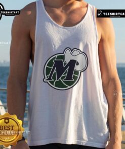 Stylish Dallas Mavericks basketball logo tank top, perfect for fans and summer sports events.