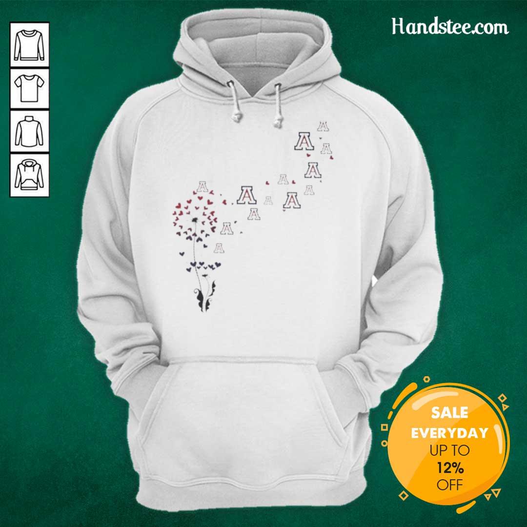nice-dandelion-flower-arizona-wildcats-football-logo-hoodie Nice dandelion flower hoodie featuring Arizona Wildcats football logo, perfect for fans and casual wear.