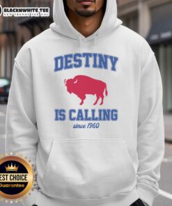Buffalo Mafia football hoodie featuring 'Nice Destiny Is Calling Since 1960' design, perfect for fans and casual wear.