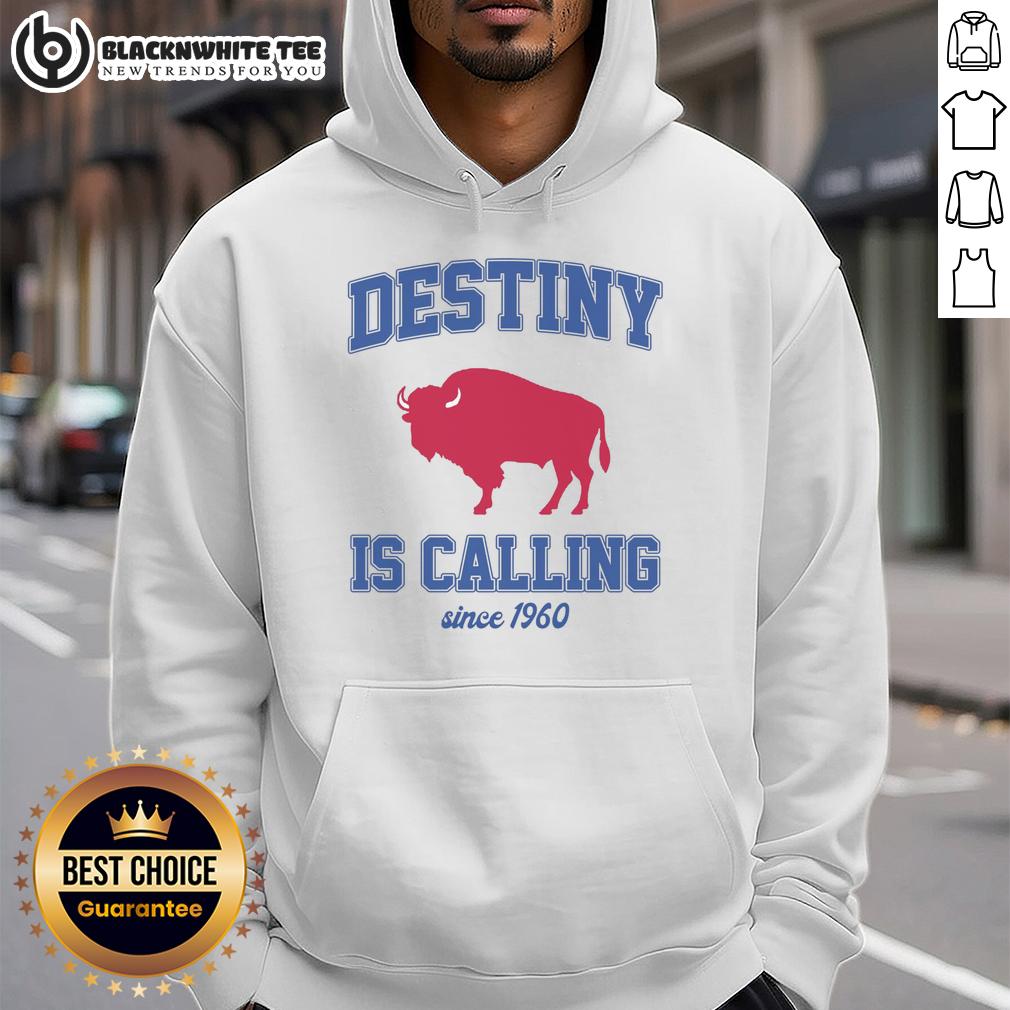 Nice Destiny Is Calling Since 1960 Buffalo Mafia Football Hoodie Buffalo Mafia football hoodie featuring 'Nice Destiny Is Calling Since 1960' design, perfect for fans and casual wear.