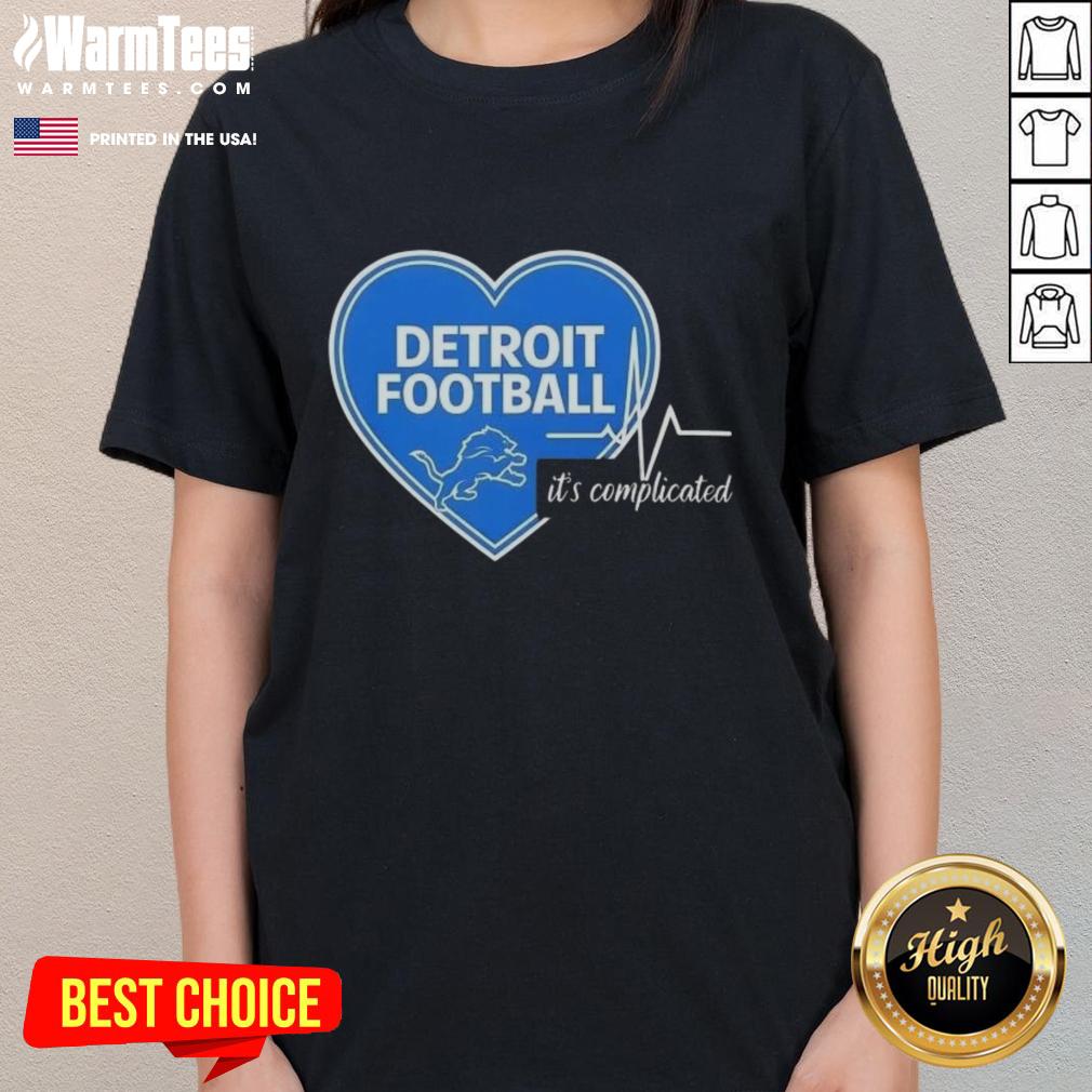 nice-detroit-lions-football-heartbeat-its-complicated-ladies-tee Nice Detroit Lions Football Heartbeat It's Complicated Ladies Tee in blue, perfect for fans showcasing team spirit.
