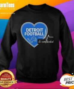 Stylish Nice Detroit Lions Football Heartbeat sweatshirt design showcasing team spirit and a unique graphic style.