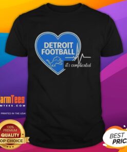 Nice Detroit Lions Football Heartbeat T-Shirt featuring a stylish heartbeat design, perfect for passionate fans.