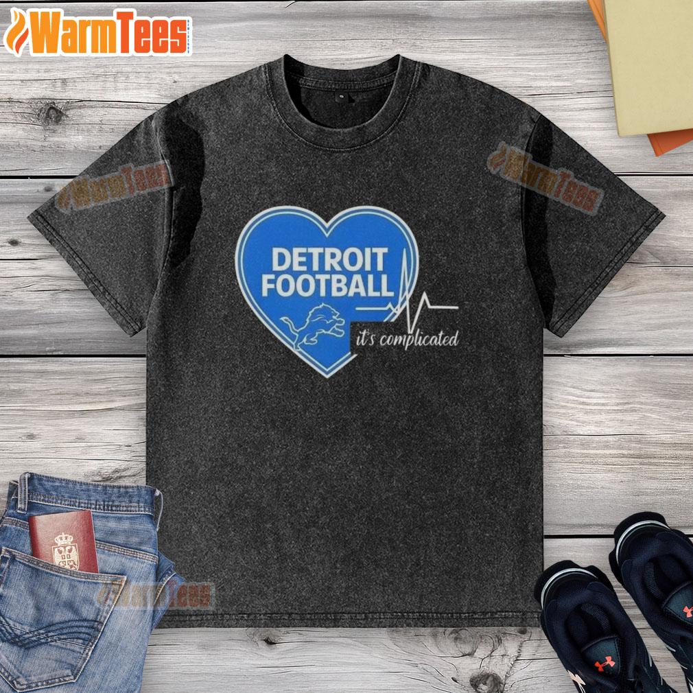 nice-detroit-lions-football-heartbeat-its-complicated-washed-t-shirt Detroit Lions heartbeat graphic on a washed t-shirt, showcasing a stylish design for passionate football fans.