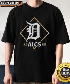 Nice Detroit Tigers ALCS Bound 2025 T-Shirt featuring bold team graphics and vibrant colors for fans.