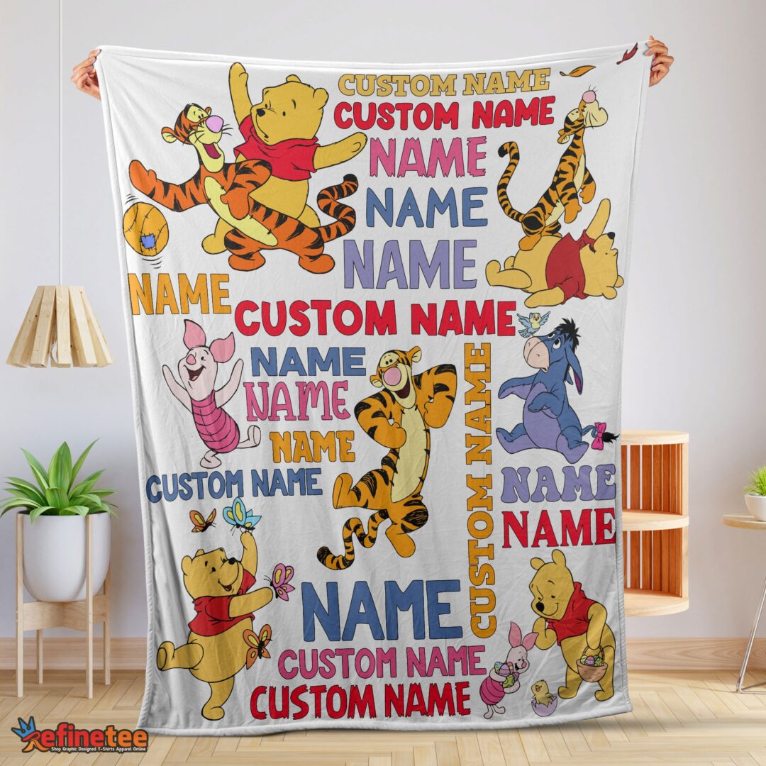 nice-disney-winnie-the-pooh-with-friends-blanket-fleece-customized-blanket-mk-01-1 Nice Cartoon Disney Winnie The Pooh With Friends Blanket Fleece Customized Blanket