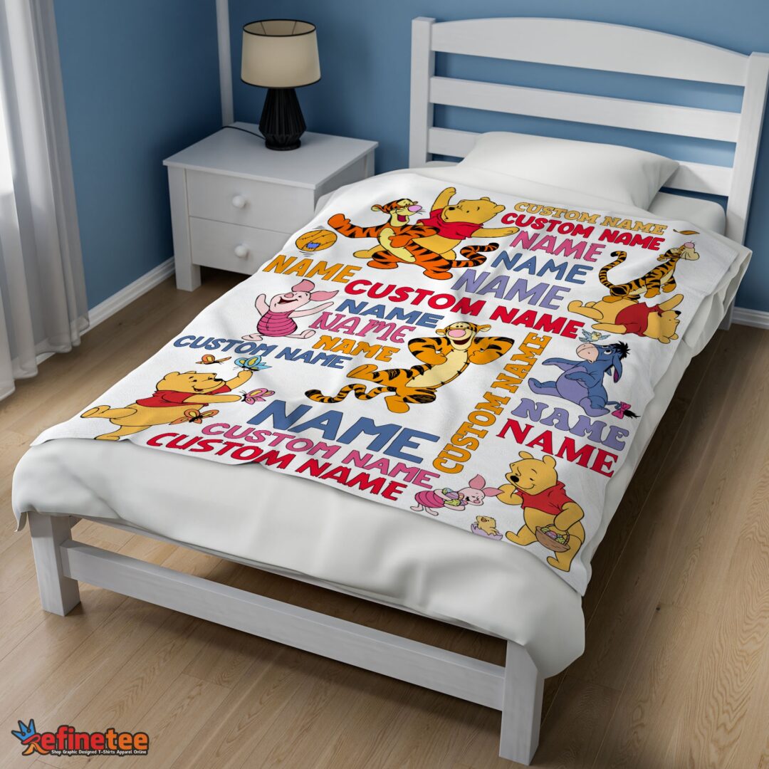 nice-disney-winnie-the-pooh-with-friends-blanket-fleece-customized-blanket-mk-02 Nice Cartoon Disney Winnie The Pooh With Friends Blanket Fleece Customized Blanket - Image 3