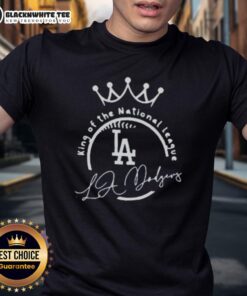 Nice Dodgers We Are So Back King Of The National League T-Shirt featuring bold graphics and vibrant team colors.