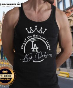Nice Dodgers 'We Are So Back' King of the National League tank top, perfect for fans showcasing team pride.
