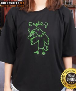 Nice Eagle Philadelphia Eagles Kelly Green ladies tee, featuring a stylish design perfect for fans and casual wear.