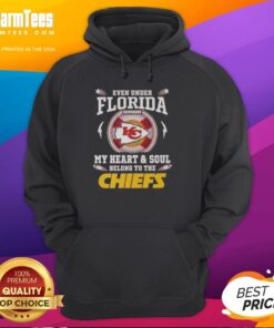Stylish Kansas City Chiefs hoodie worn under Florida sunshine, showcasing team spirit and vibrant colors.