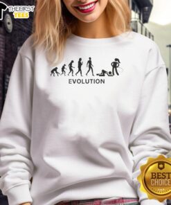 Stylish Nice Evolution of Human sweatshirt featuring a unique design celebrating human evolution in fashion.