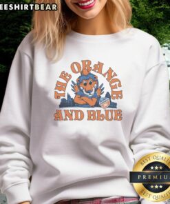 Alt Text: Nice FC Cincinnati orange and blue sweatshirt, perfect for fans showing team spirit and style.