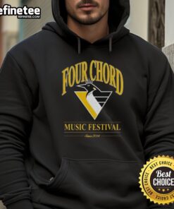 Nice Four Chord Music Festival hoodie featuring Pittsburgh Penguins NHL logo, perfect for fans and music lovers.
