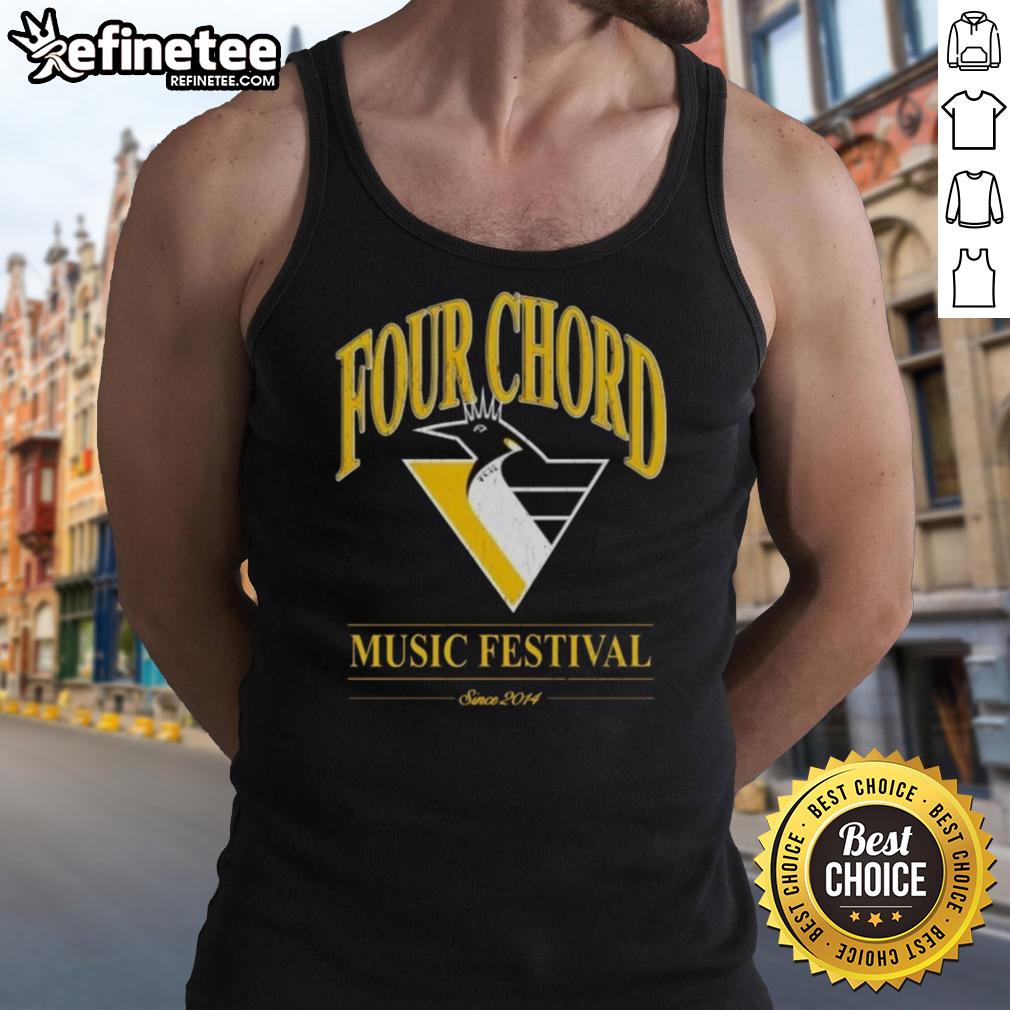 nice-four-chord-music-festival-pittsburgh-penguins-hockey-nhl-tank-top Nice Four Chord Music Festival tank top featuring Pittsburgh Penguins logo, perfect for NHL fans and music lovers.