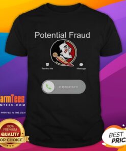 Nice FSU potential fraud phone screen displaying a trendy T-shirt design featuring the university logo.