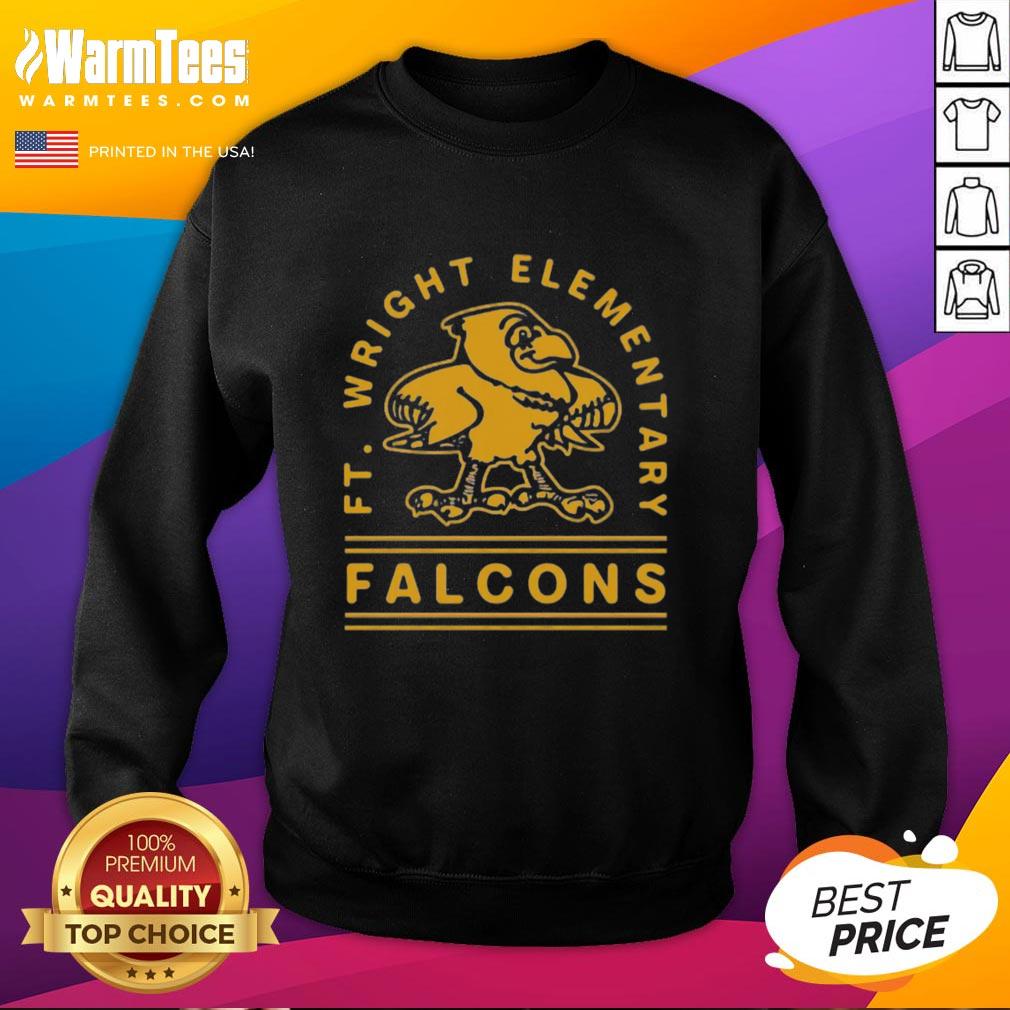 nice-ft-wright-falcons-gold-arch-sweatshirt Nice Ft Wright Falcons Gold Arch Sweatshirt featuring the team logo, perfect for fans and casual wear.
