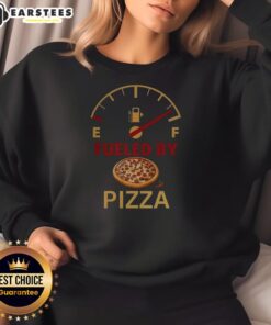 Cozy Nice Fueled By Pizza sweatshirt in vibrant colors, perfect for pizza lovers and casual wear enthusiasts.