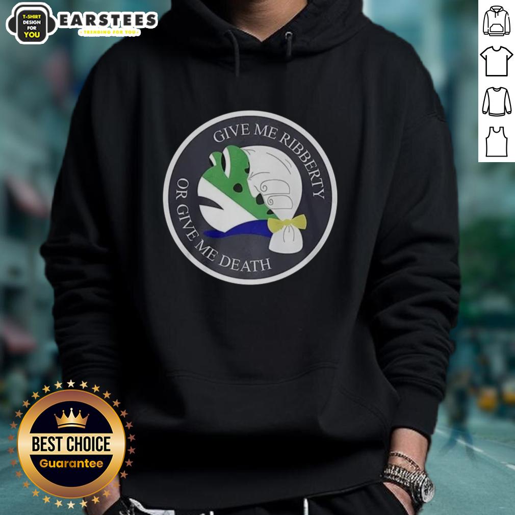 nice-give-me-ribberty-or-give-me-death-logo-hoodie Nice Give Me Ribberty Or Give Me Death logo hoodie featuring bold graphics and a stylish design for casual wear.