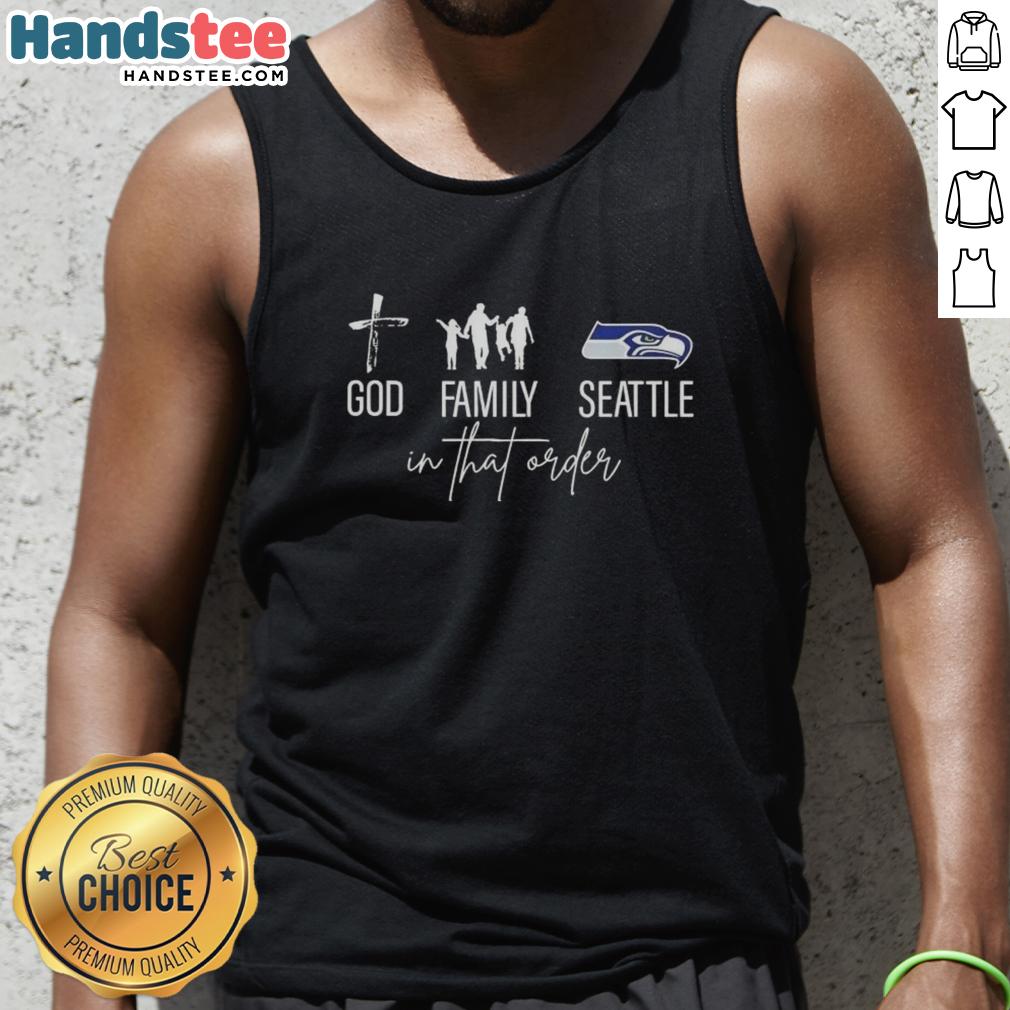 nice-god-family-seattle-seahawks-in-that-order-tank-top Family wearing Seattle Seahawks tank tops, showcasing their love for the team in a vibrant outdoor setting.