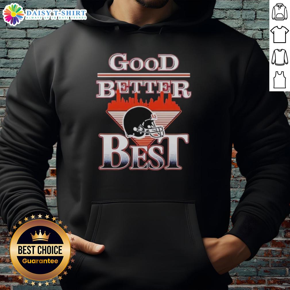 Nice Good Better Best Chicago Bear Nfl Helmet Hoodie Chicago Bears NFL helmet hoodie featuring 'Nice, Good, Better, Best' design for fans and stylish wear.