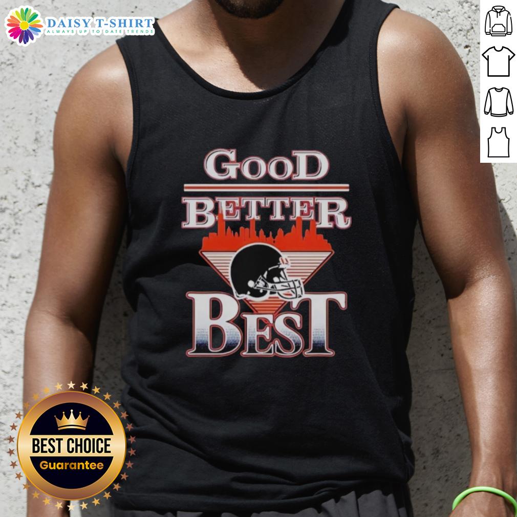 Nice Good Better Best Chicago Bear Nfl Helmet Tank Top Chicago Bears NFL helmet tank top featuring 'Nice, Good, Better, Best' design for fans and sports enthusiasts.