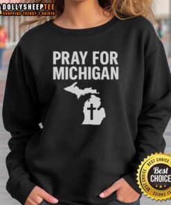 Nice Grand Blanc Michigan Shooting Prayer Sweatshirt featuring a thoughtful design for supporters and advocates.