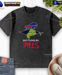 Nice Grinch zipper shirt featuring 'I Hate People But I Love My Buffalo Bills' for a fun Christmas football look.