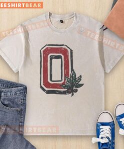 Ohio State Buckeyes washed t-shirt featuring a vintage design, perfect for fans of the Nice Heritage Block collection.