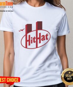 Nice Hithat 911 logo on a stylish ladies tee, perfect for casual wear and fans of unique graphic apparel.