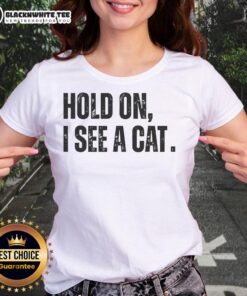 Funny cat lover tee for pet parents featuring humorous text, perfect for ladies who adore their feline friends.