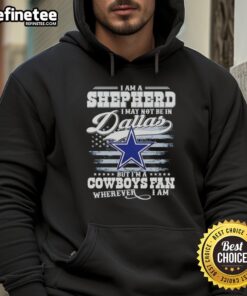 Cozy hoodie featuring 'I Am A Shepherd, Cowboys Fan' design, perfect for Dallas Cowboys fans everywhere.