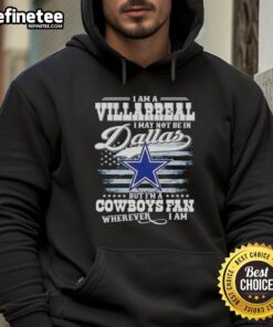 Villarreal hoodie for Cowboys fans, showcasing team pride with a stylish design, perfect for any location.
