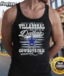 Villarreal Cowboys fan tank top design, showcasing team spirit with a bold graphic for fans everywhere, even outside Dallas.