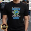 Alt Text: Detroit Lions T-shirt with 'I May Live In Washington But My Heart Belongs To Detroit Lions' slogan on display.