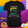 Funny 'Nice I Went To Plugs Butt Ugly Stuff Hut' T-Shirt design showcasing humor and quirky style for casual wear.