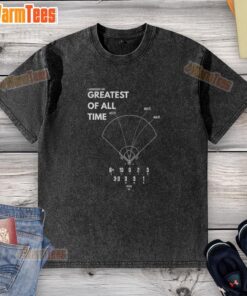 Los Angeles Dodgers baseball washed t-shirt featuring 'I Witnessed The Greatest Of All Time' design in vibrant colors.