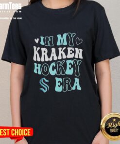 Seattle Kraken Hockey Era ladies tee featuring stylish design and vibrant team colors for passionate fans.