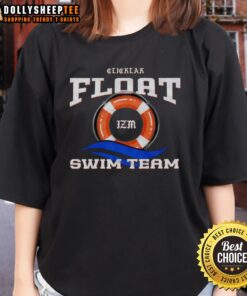 Nice IZM Float Swim Team Music Ladies Tee featuring a stylish design perfect for swim team enthusiasts.