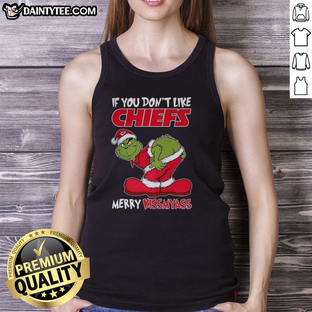 nice-kansas-city-chiefs-grinch-if-you-dont-like-chiefs-merry-krissmyass-funny-christmas-tank-top Funny Christmas tank top featuring Grinch with 'Merry Krissmyass' for Kansas City Chiefs fans. Perfect holiday apparel!