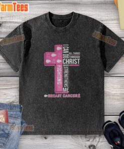 Nice Kansas City Chiefs 'I Can Do All Things Through Christ' T-shirt supporting breast cancer awareness.