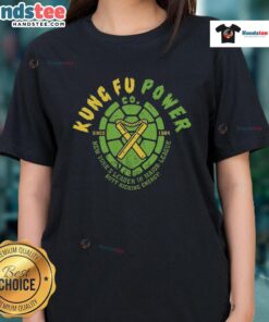 Nice Kungfu Power Co ladies tee featuring a stylish design perfect for martial arts enthusiasts and casual wear.