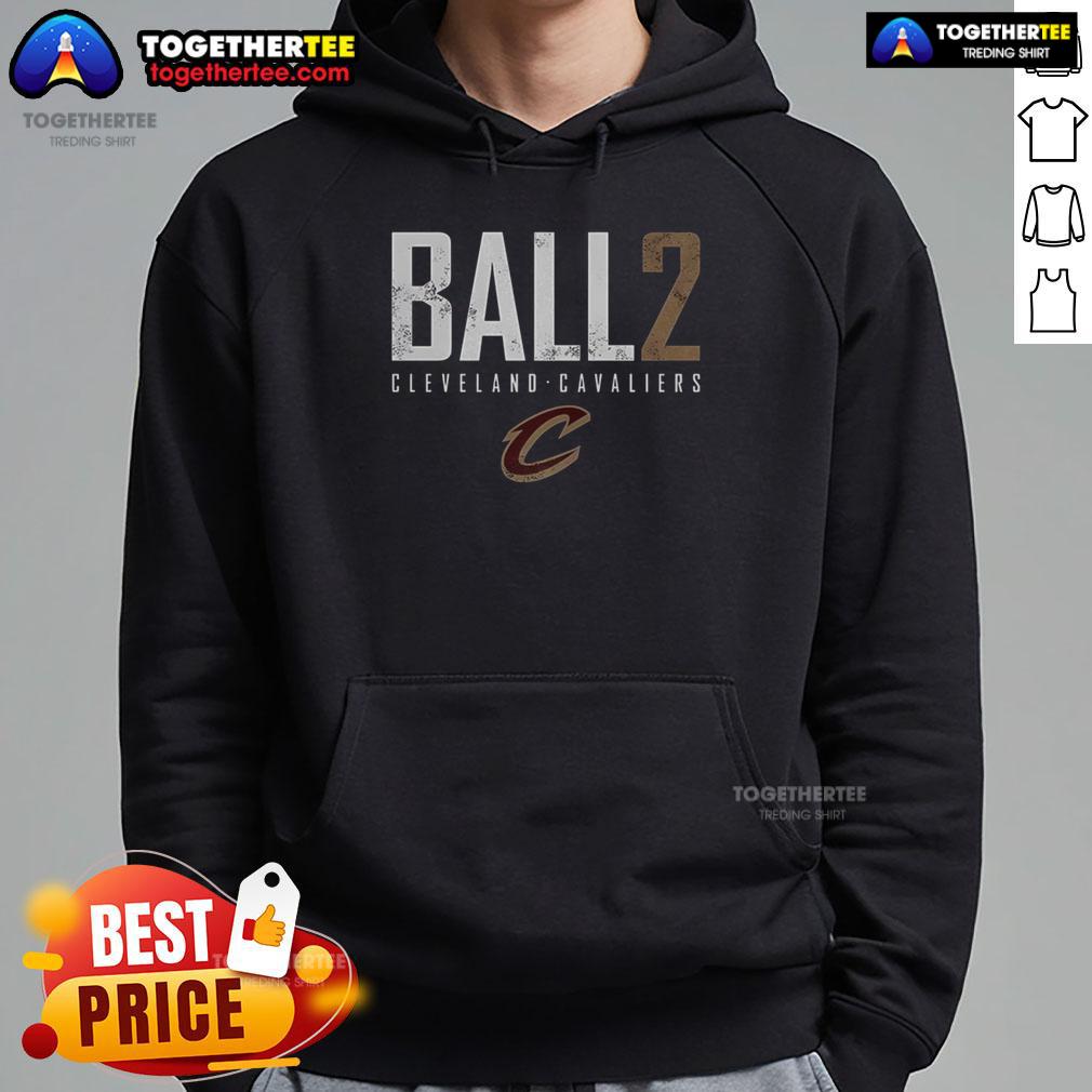 Nice Lonzo Ball Cleveland Cavaliers Basketball Elite Logo Hoodie Lonzo Ball wearing a Cleveland Cavaliers Elite Logo Hoodie, showcasing team spirit and stylish basketball fashion.