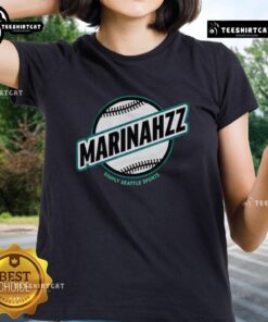 Seattle Mariners ladies tee featuring a stylish design, perfect for fans supporting Seattle sports in comfort and style.