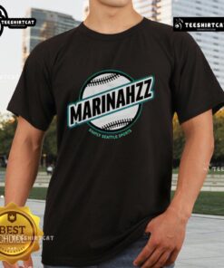 Nice Marinahzz Simply Seattle Sports Seattle Mariners T-Shirt featuring a stylish design in team colors, perfect for fans.