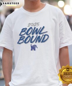 Nice Memphis Tigers Bowl Bound 2025 T-Shirt featuring team colors and logo, perfect for Tigers fans and game day attire.