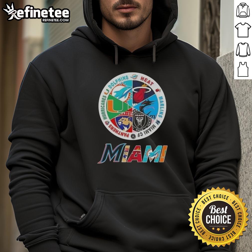 nice-miami-all-sports-dolphins-heat-marlins-miami-fc-panthers-hurricanes-logos-hoodie Alt Text: Stylish hoodie featuring logos of Miami sports teams: Dolphins, Heat, Marlins, Miami FC, Panthers, and Hurricanes.