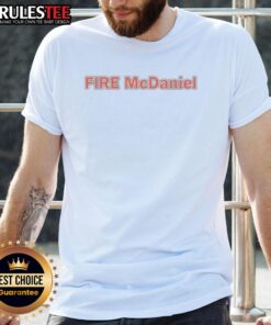 Nice Miami Dolphins Fire Mike McDaniel T-shirt featuring bold graphics and vibrant team colors, perfect for fans.