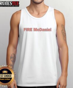 Nice Miami Dolphins fire Mike McDaniel tank top design featuring vibrant colors and team logo.